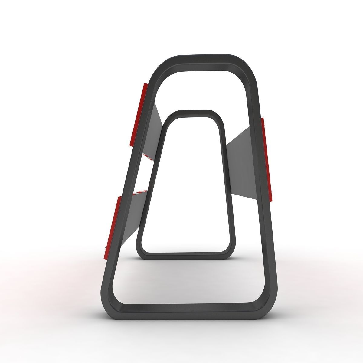 Traffic Barricade 3D model_3