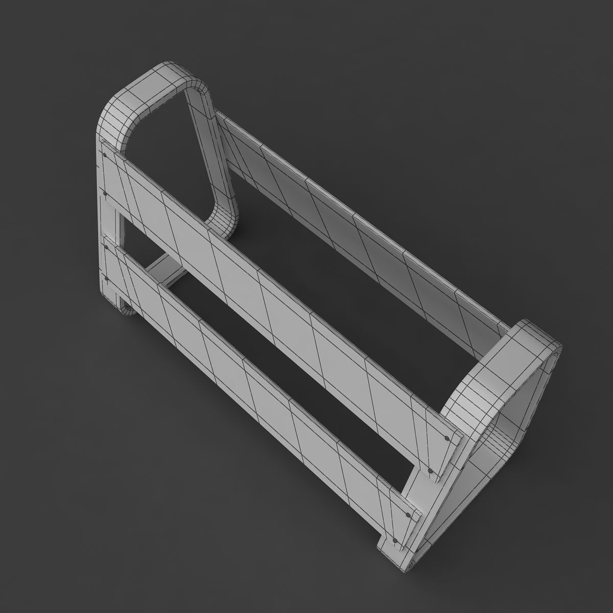 Traffic Barricade 3D model_4