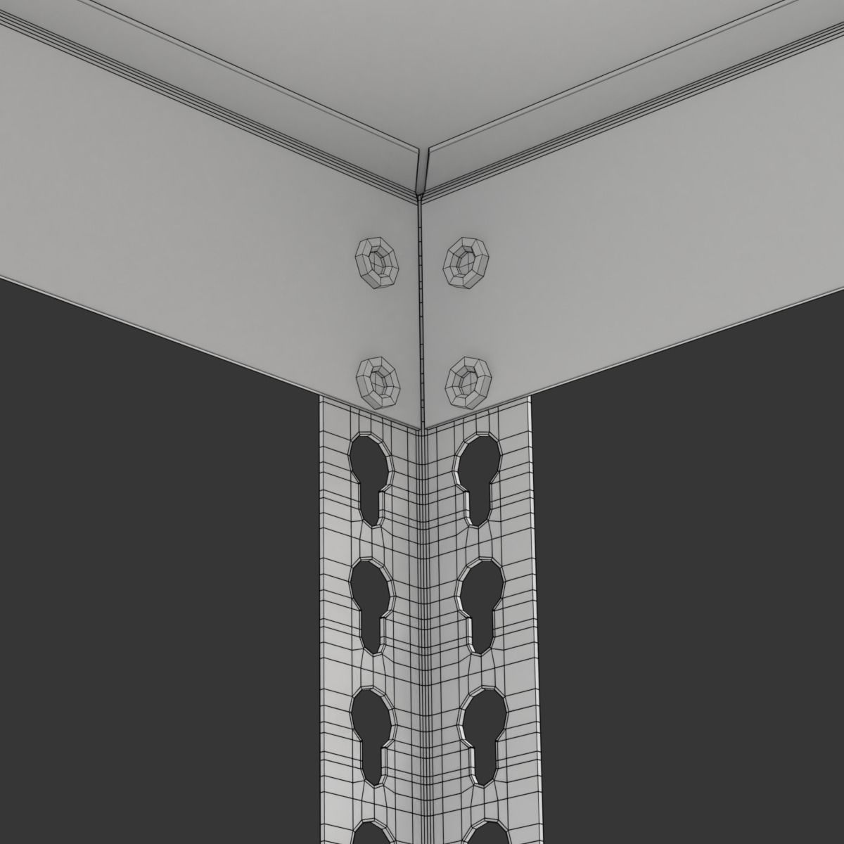 Storage Boxes with Metal Rack 3D model_19