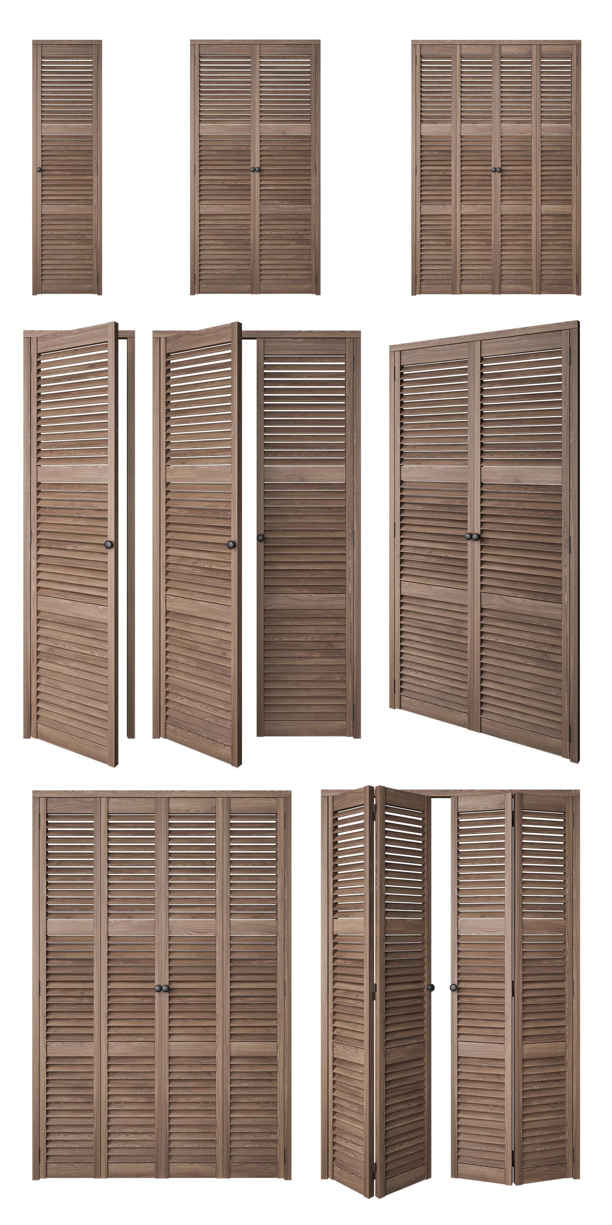 Shutters Door 2 3D model_2