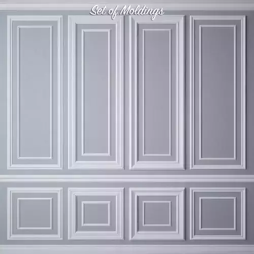 Set of Moldings 3D model Set of Moldings 3D model