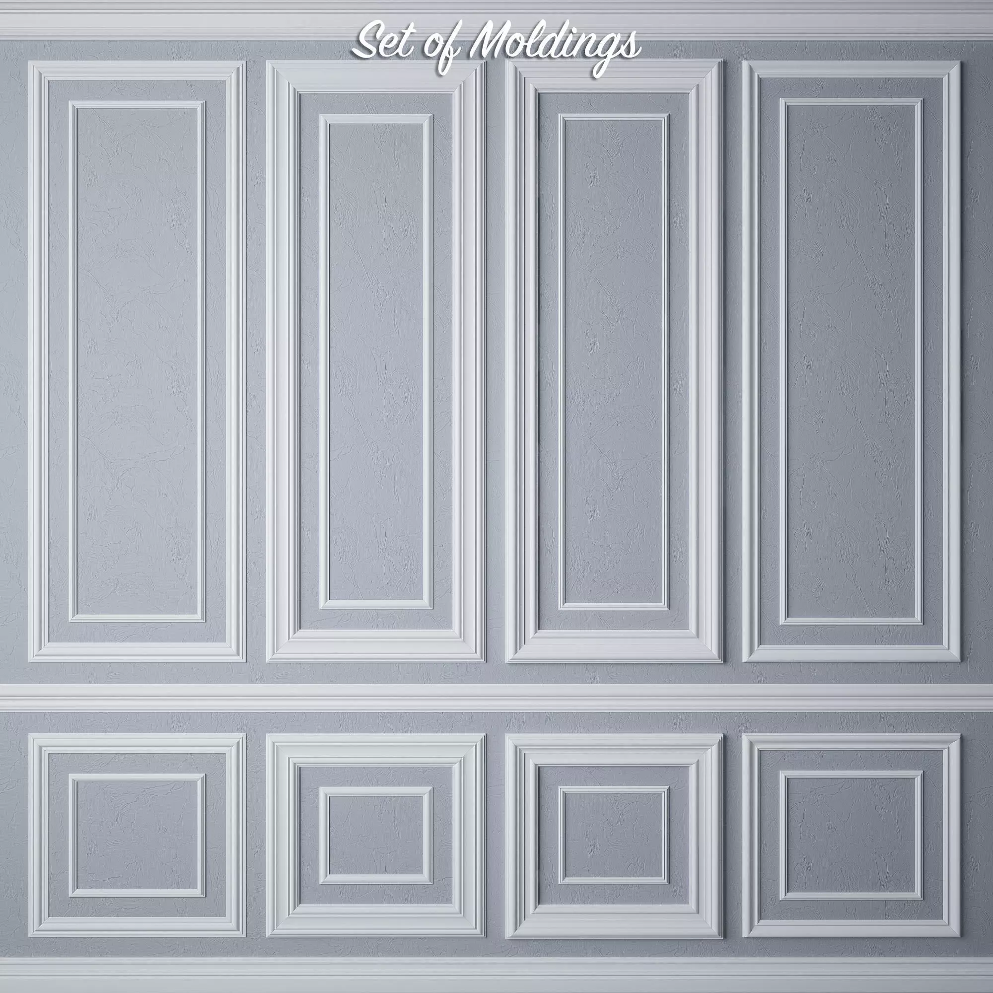 Set of Moldings 3D model_0
