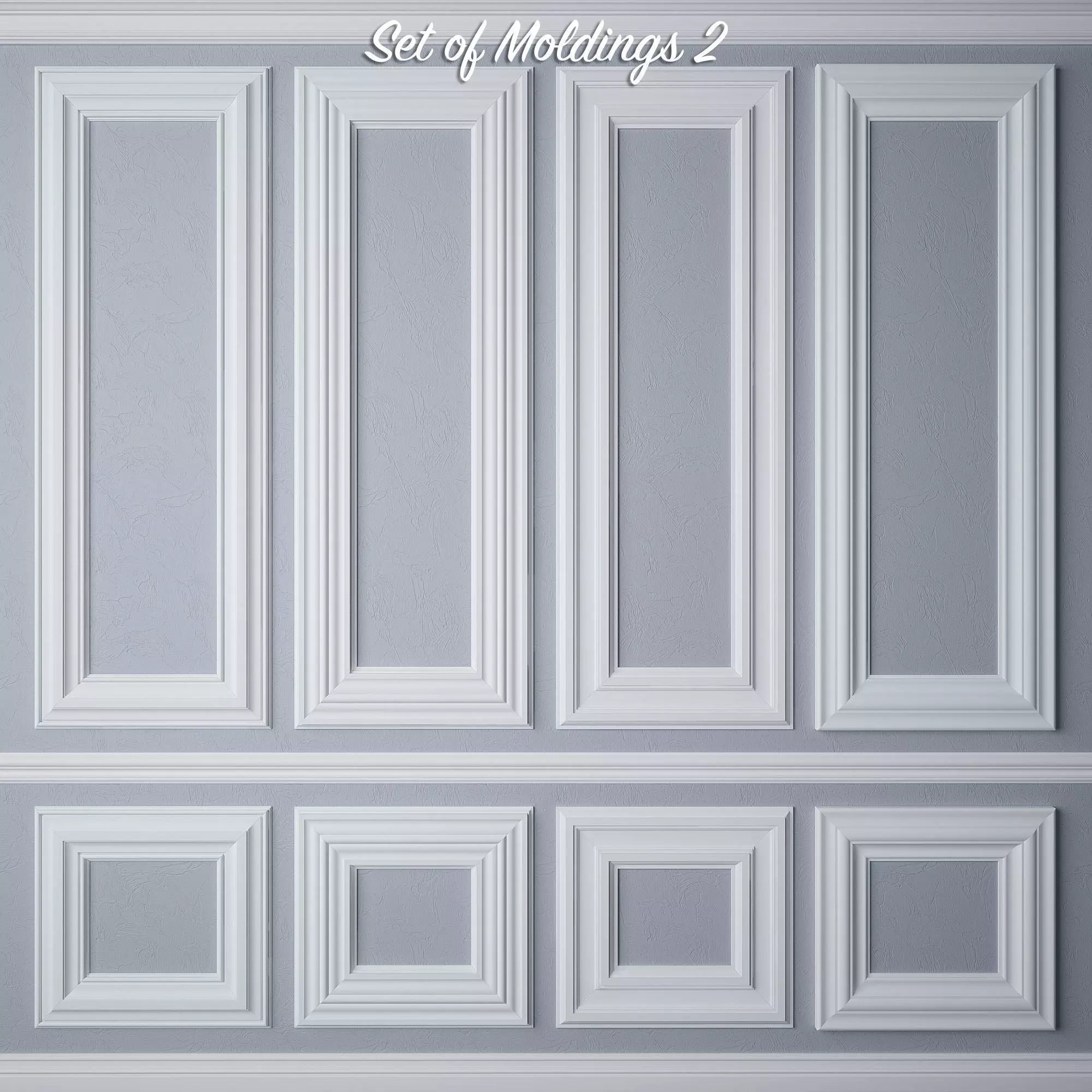 Set of Moldings 2 3D model_0