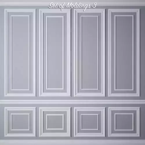 Set of Moldings 3 3D model