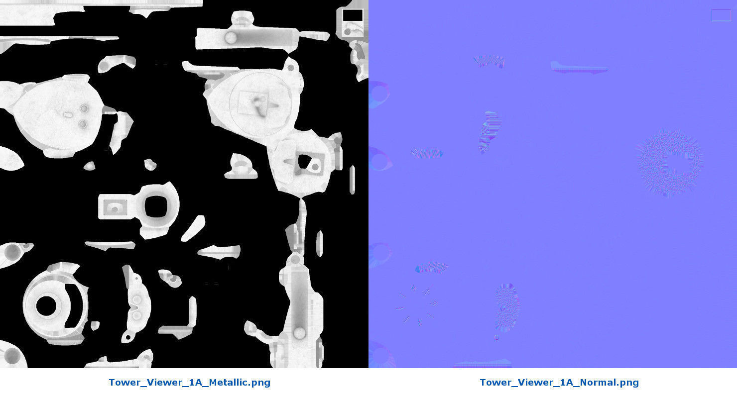 Tower Viewer 1A Low-poly 3D model_9