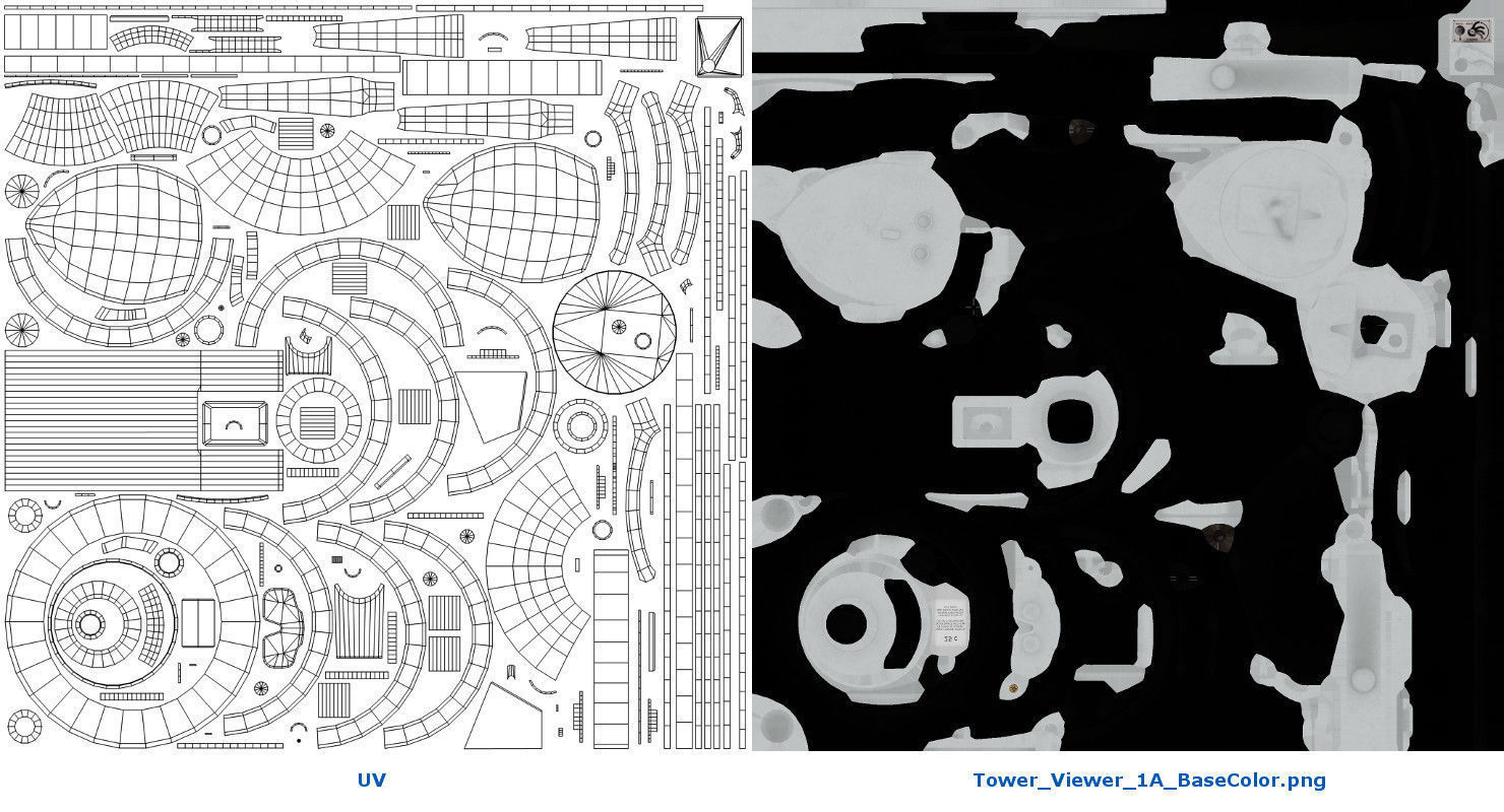 Tower Viewer 1A Low-poly 3D model_8
