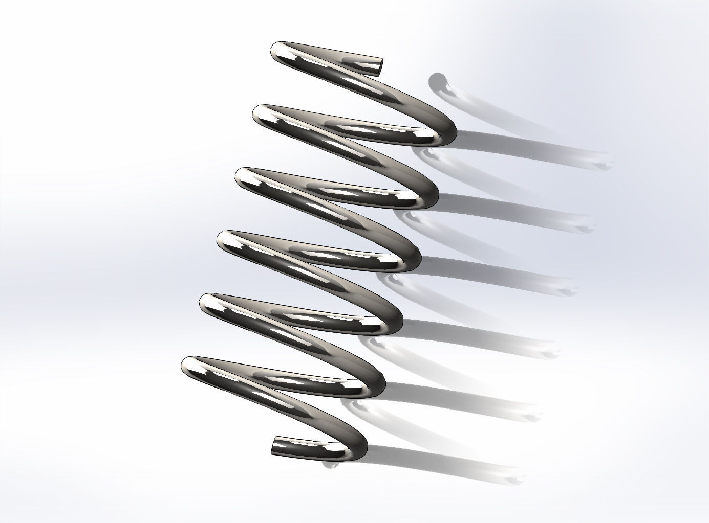 Request Open coiled helical compression spring free 3D model CGTrader