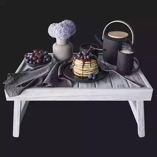 Breakfast in Bed 3D model