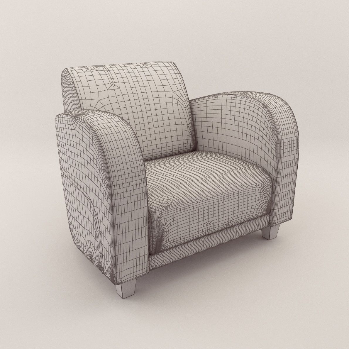 Armchair - New design 3D model_2