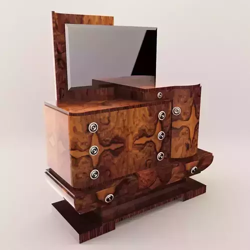 Sideboard with a mirror - Art Deco 1930