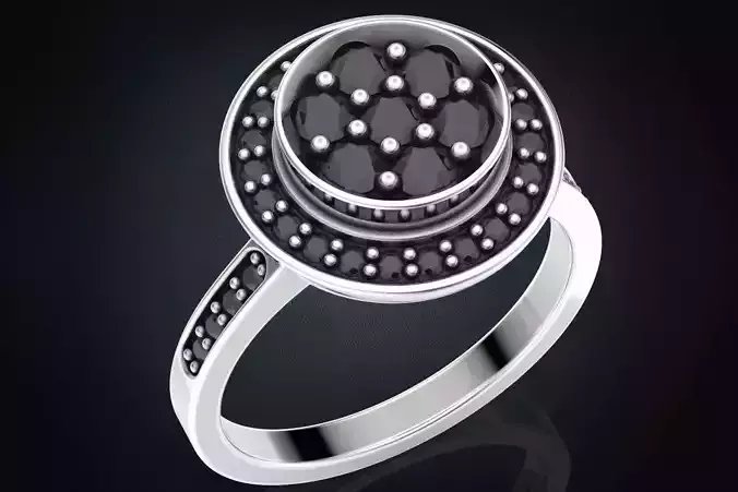 Ring with stones in different metals many sizes 329