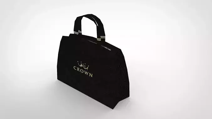 Female Low Poly Handbag   Low-poly 3D model