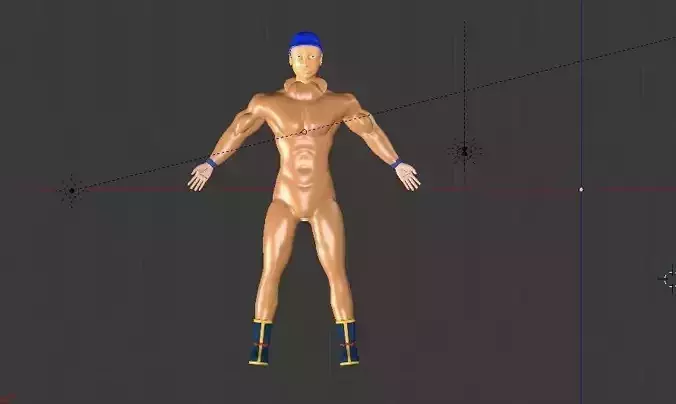 Men Body Low-poly 3D model