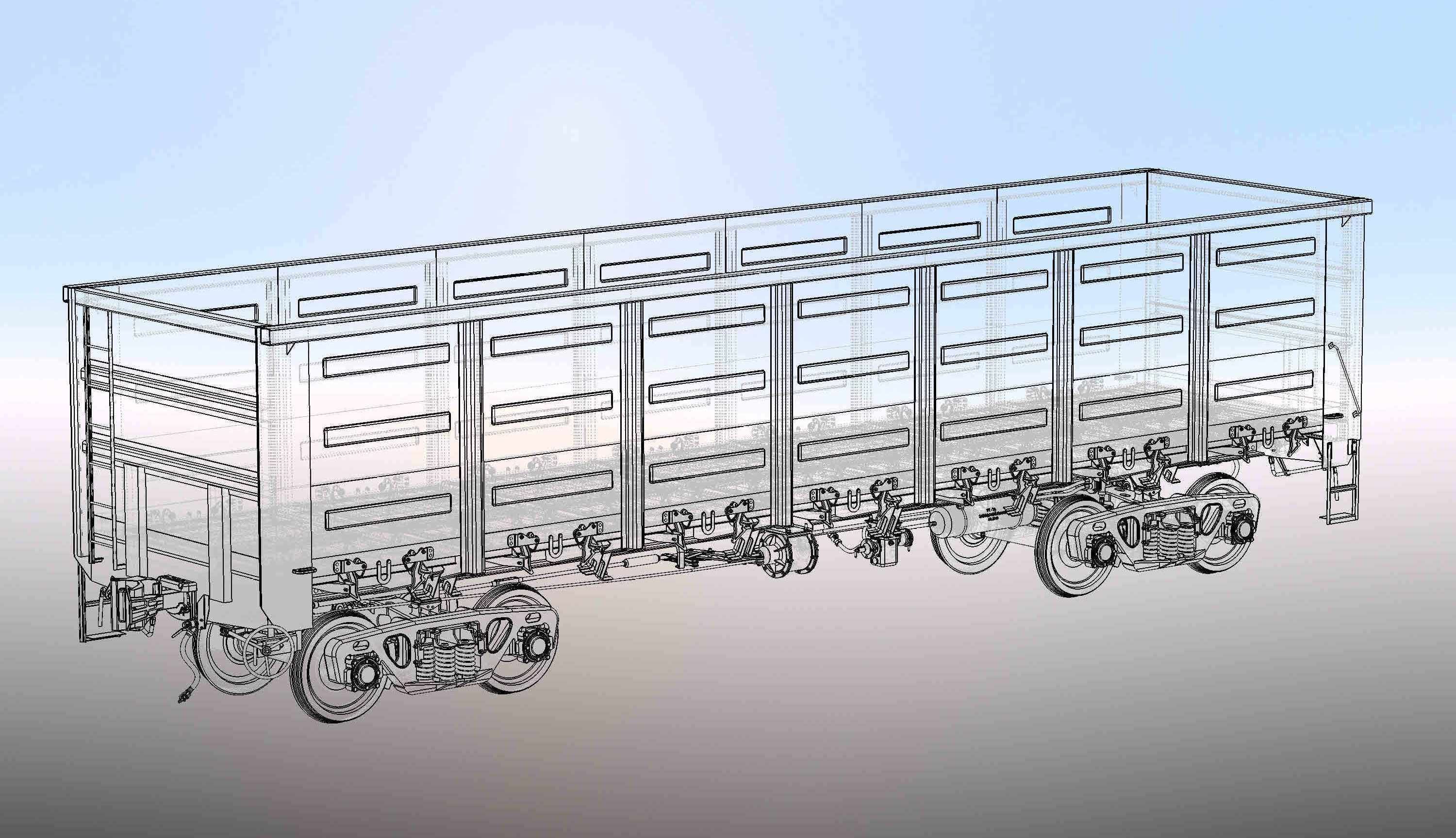 Railway Carriage 12-132 Model 3D model_11