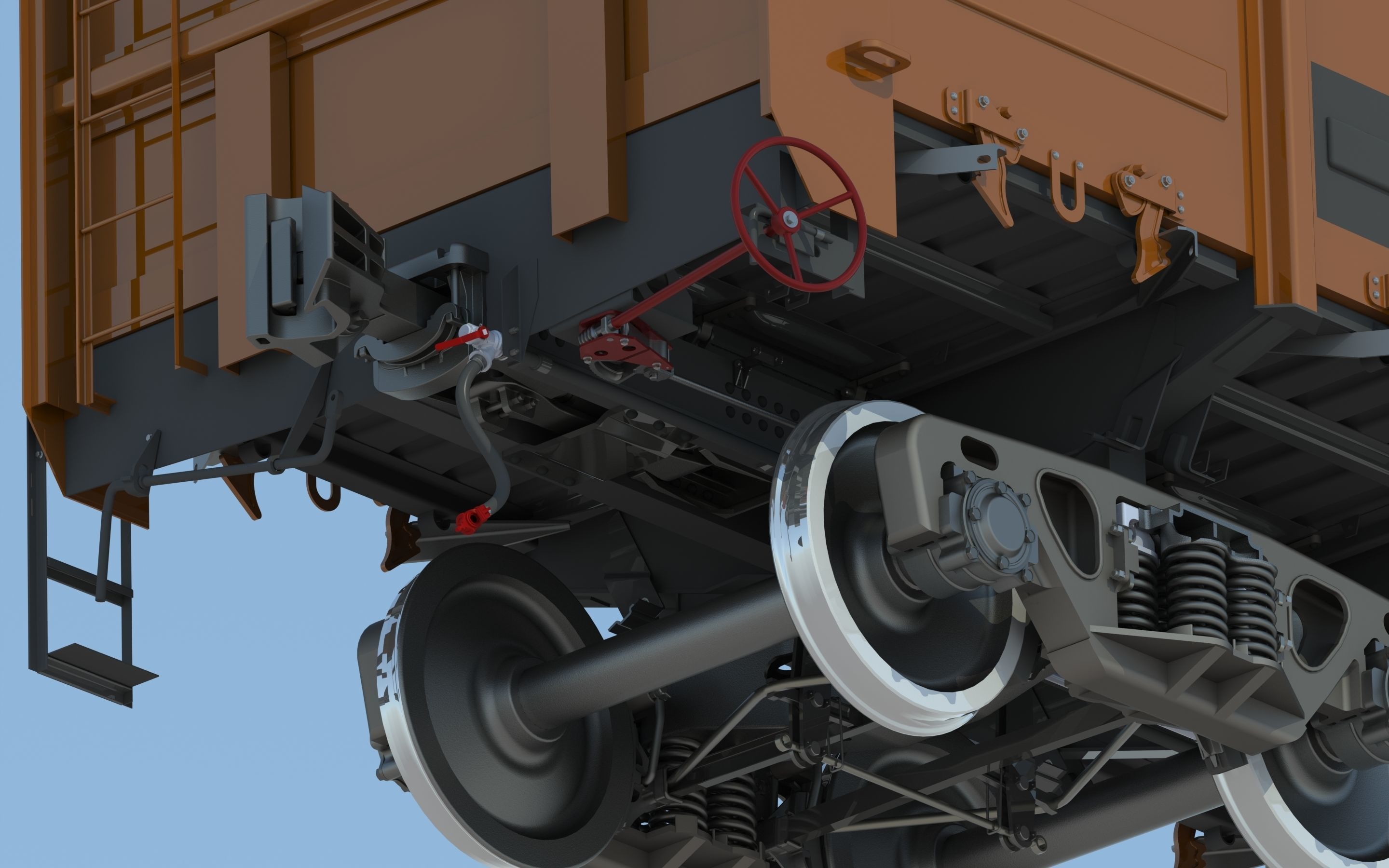Railway Carriage 12-132 Model 3D model_5