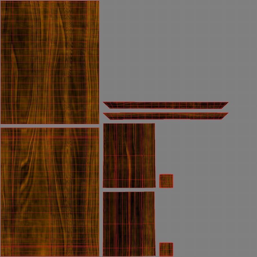 Loft Beton Table Low-poly 3D model_11