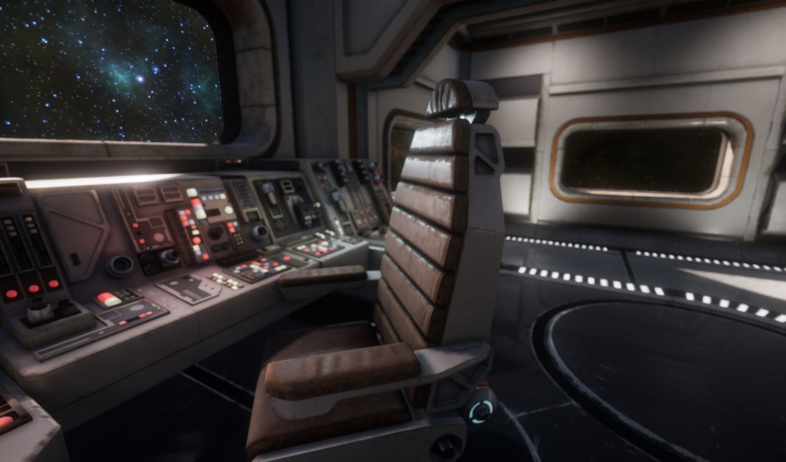 Sci-Fi Chair Kit Low-poly 3D model_6