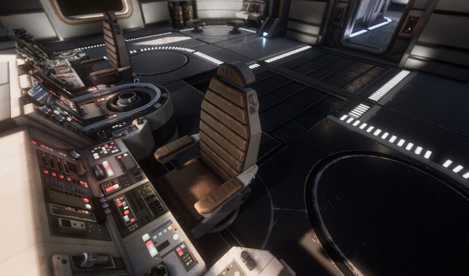 Sci-Fi Chair Kit Low-poly 3D model_8