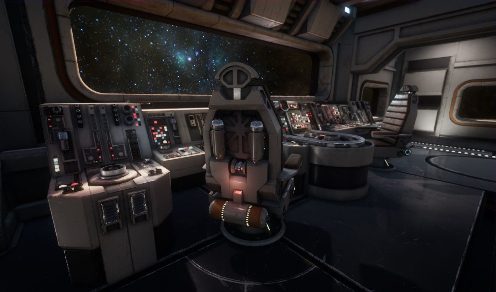 Sci-Fi Chair Kit Low-poly 3D model_7