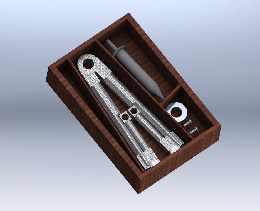 Multi utility pocket compass 3D model_3