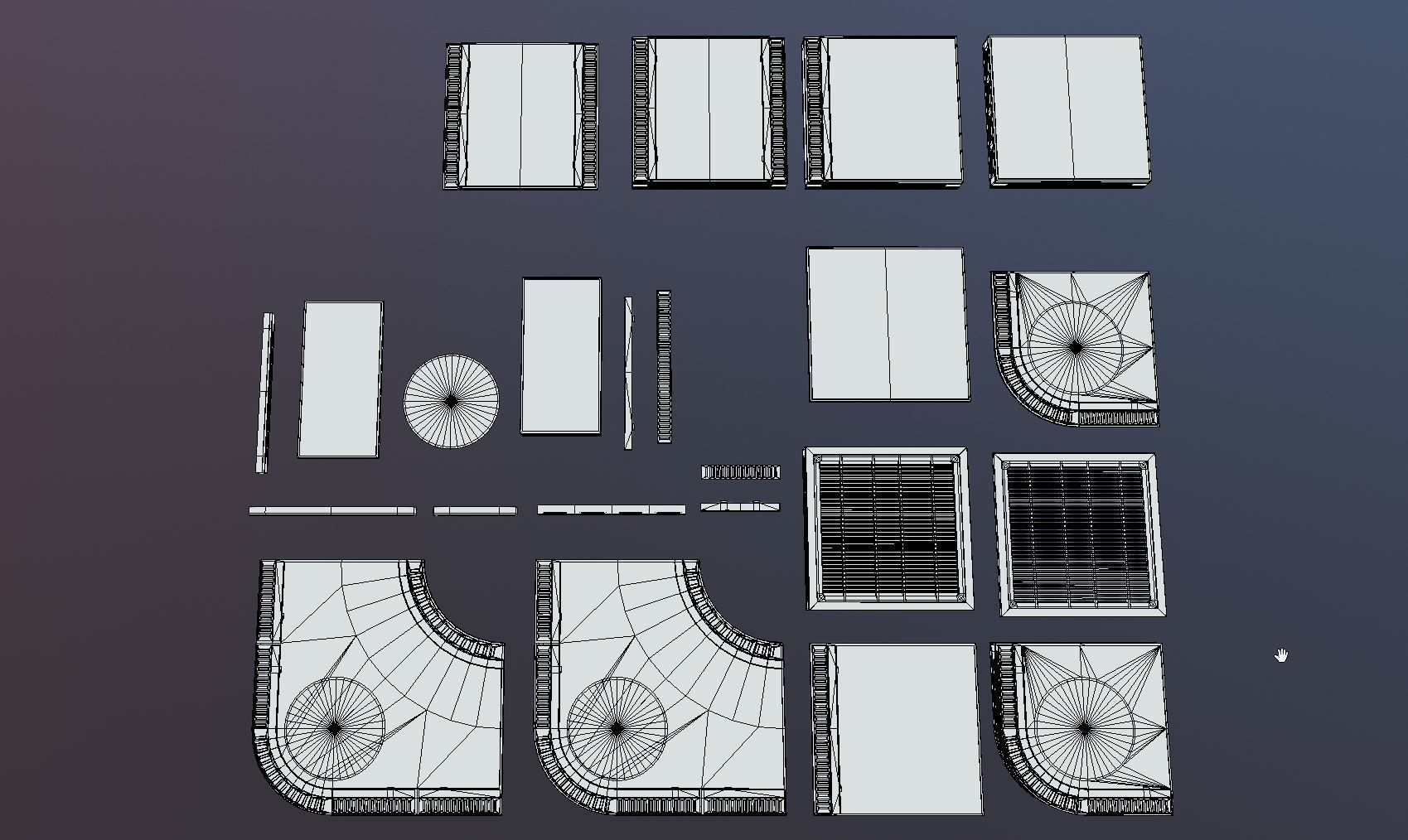 Sci Fi Floors Kit 1 Low-poly 3D model_5