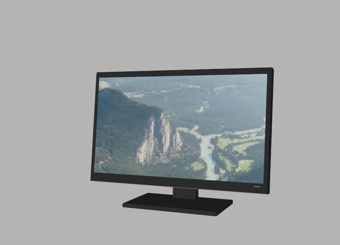 LED Monitor Free low-poly 3D model