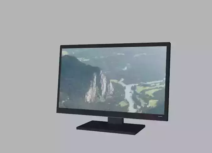 LED Monitor Free low-poly 3D model