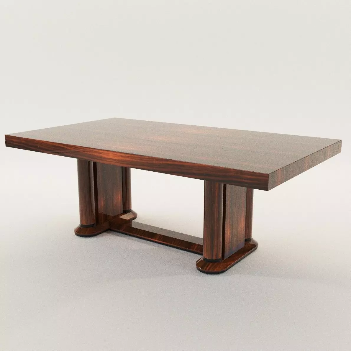 Dining table - Art Deco 1920 3D model_0