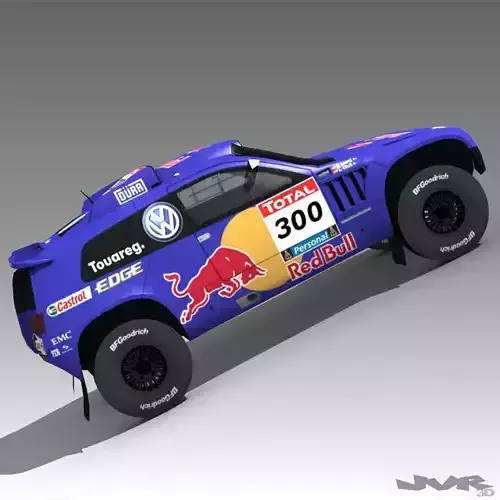 Volkswagen Touareg Rally 3 Low-poly 3D model