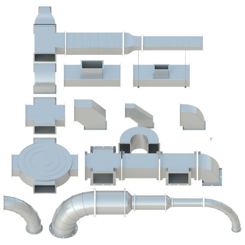 Ceiling Ventilation - 27 3D models Low-poly 3D model