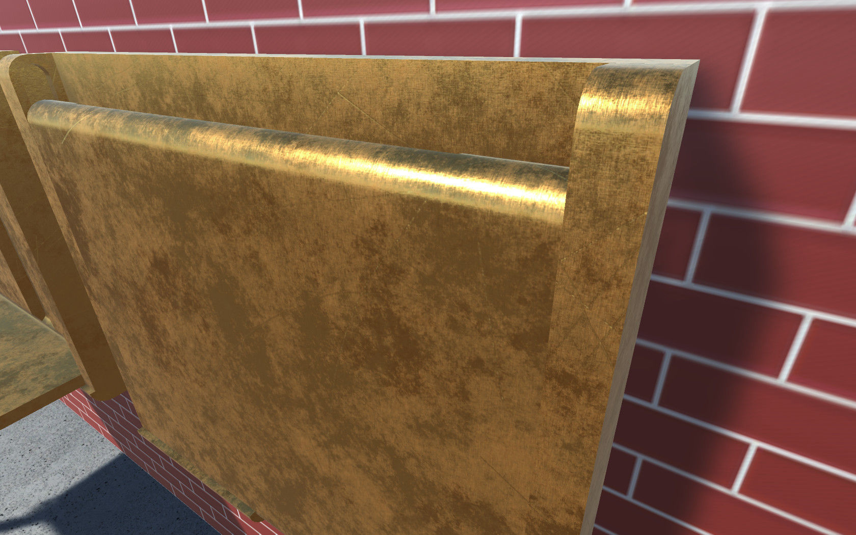 Hidden Table 1 Metal 1 Low-poly 3D model_8