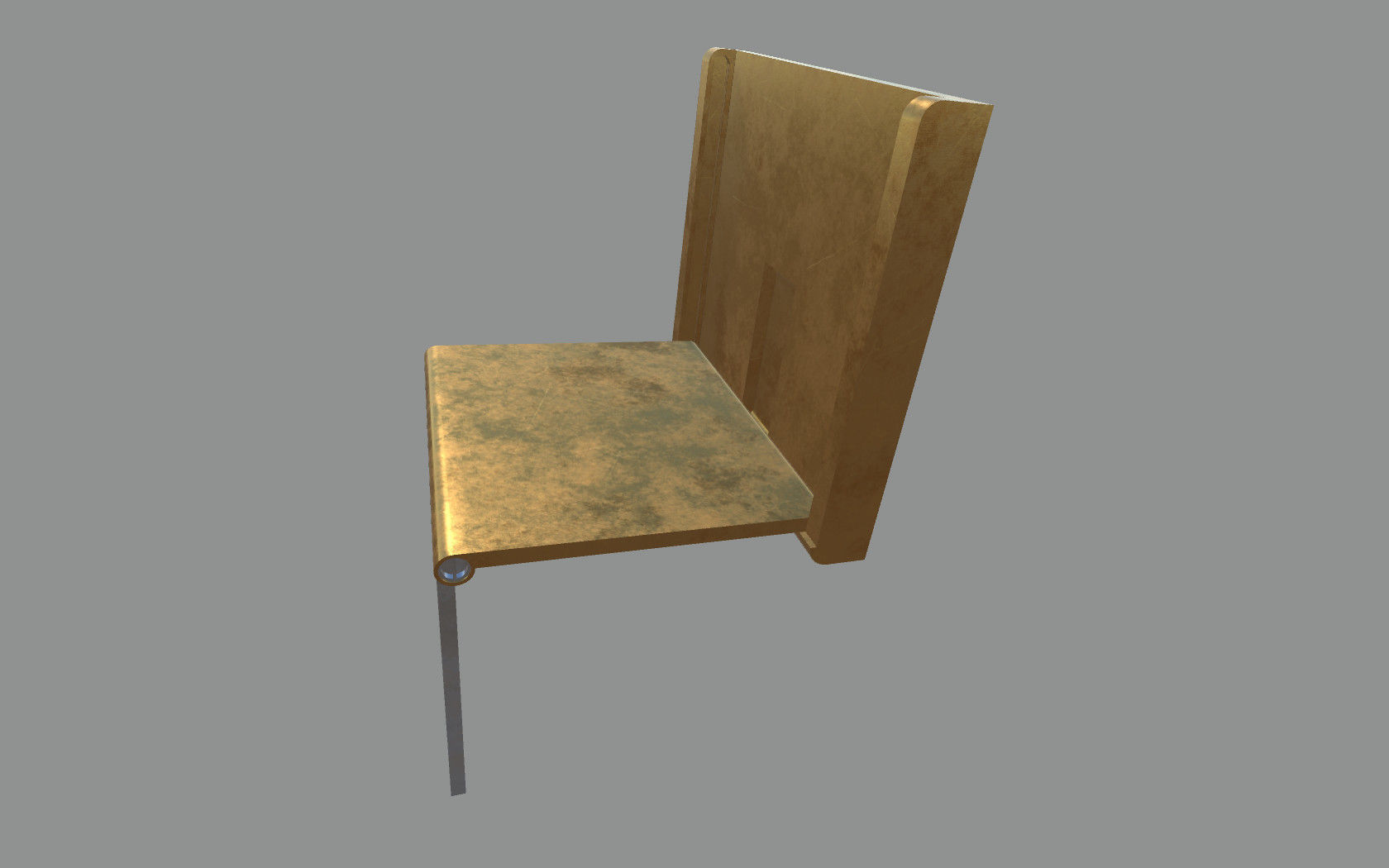 Hidden Table 1 Metal 1 Low-poly 3D model_13
