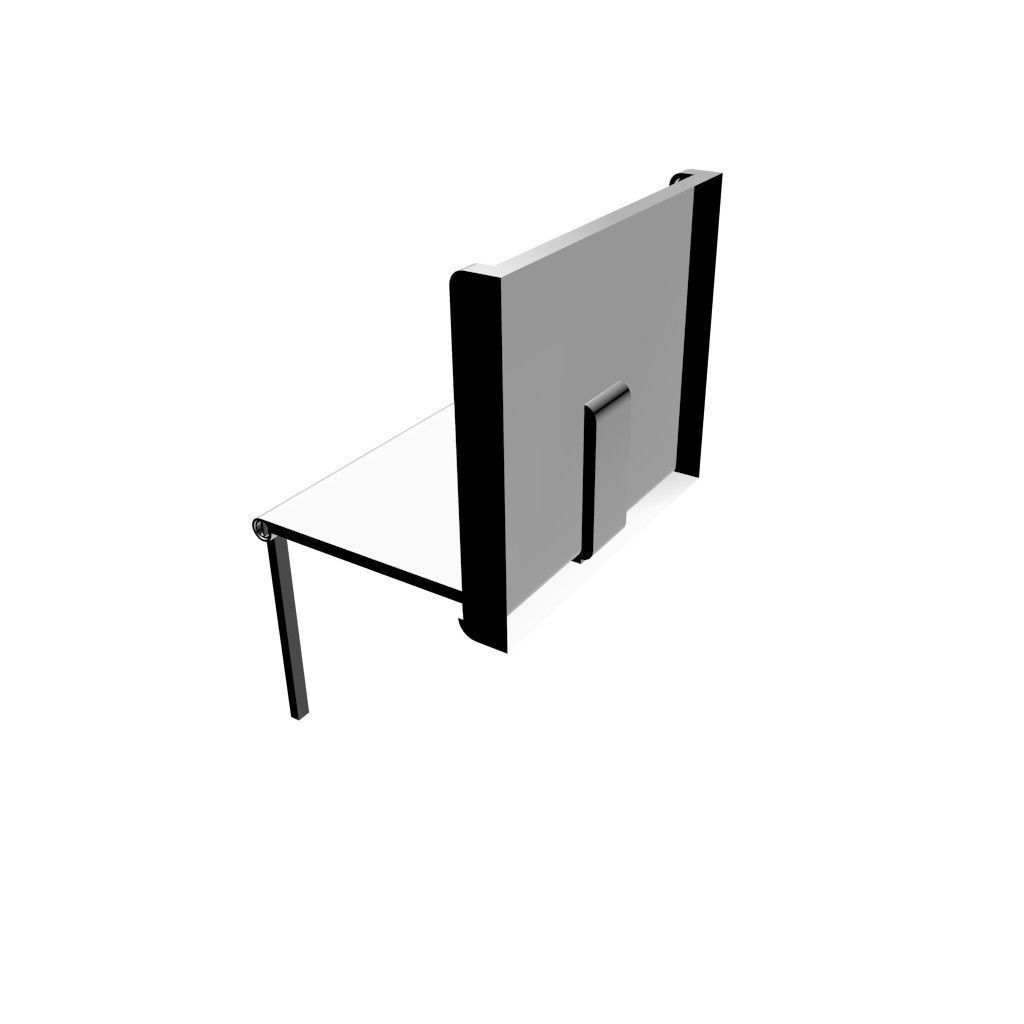 Hidden Table 1 Metal 1 Low-poly 3D model_20