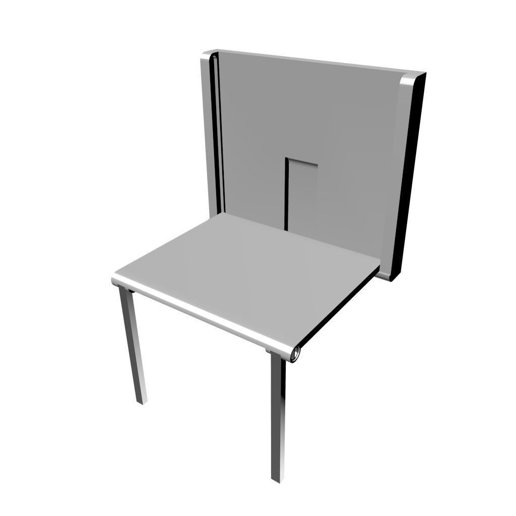 Hidden Table 1 Metal 1 Low-poly 3D model_19