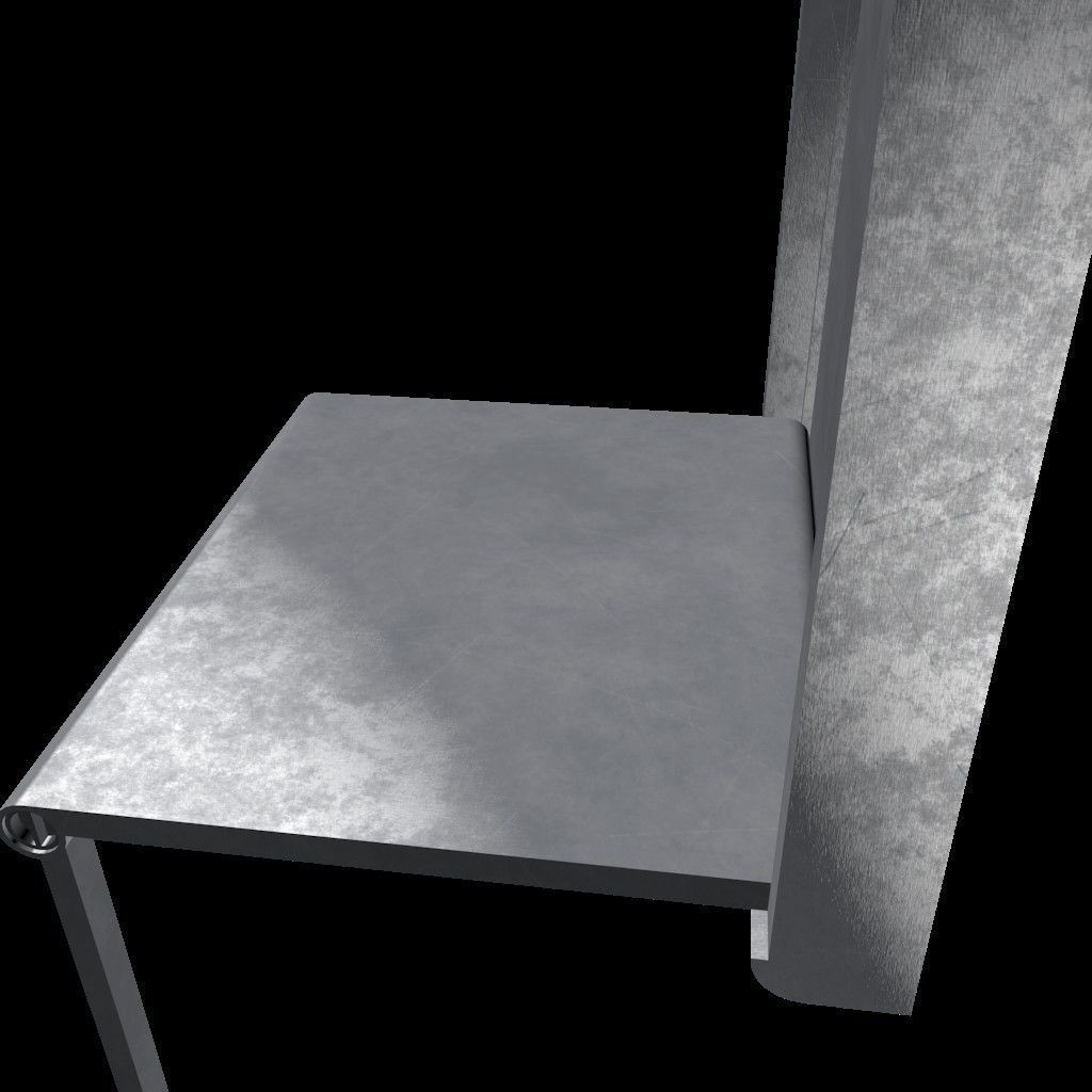 Hidden Table 1 Metal 1 Low-poly 3D model_22
