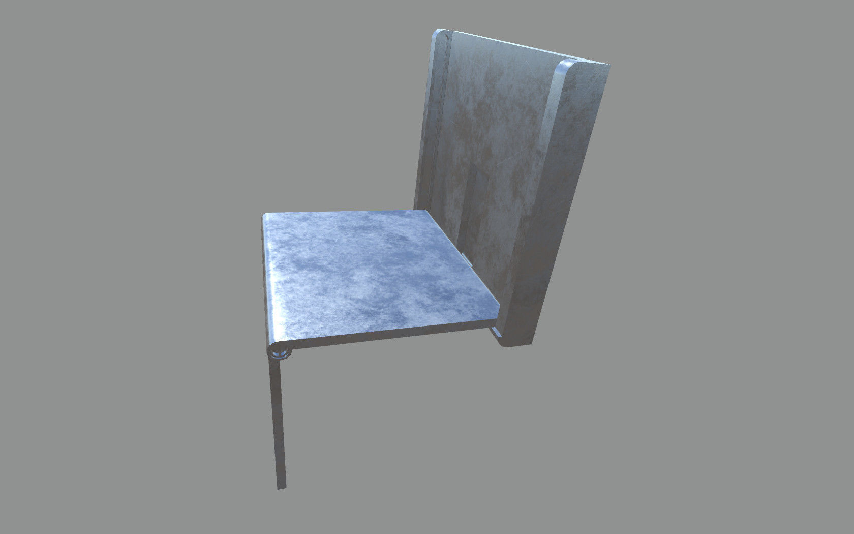 Hidden Table 1 Metal 1 Low-poly 3D model_16