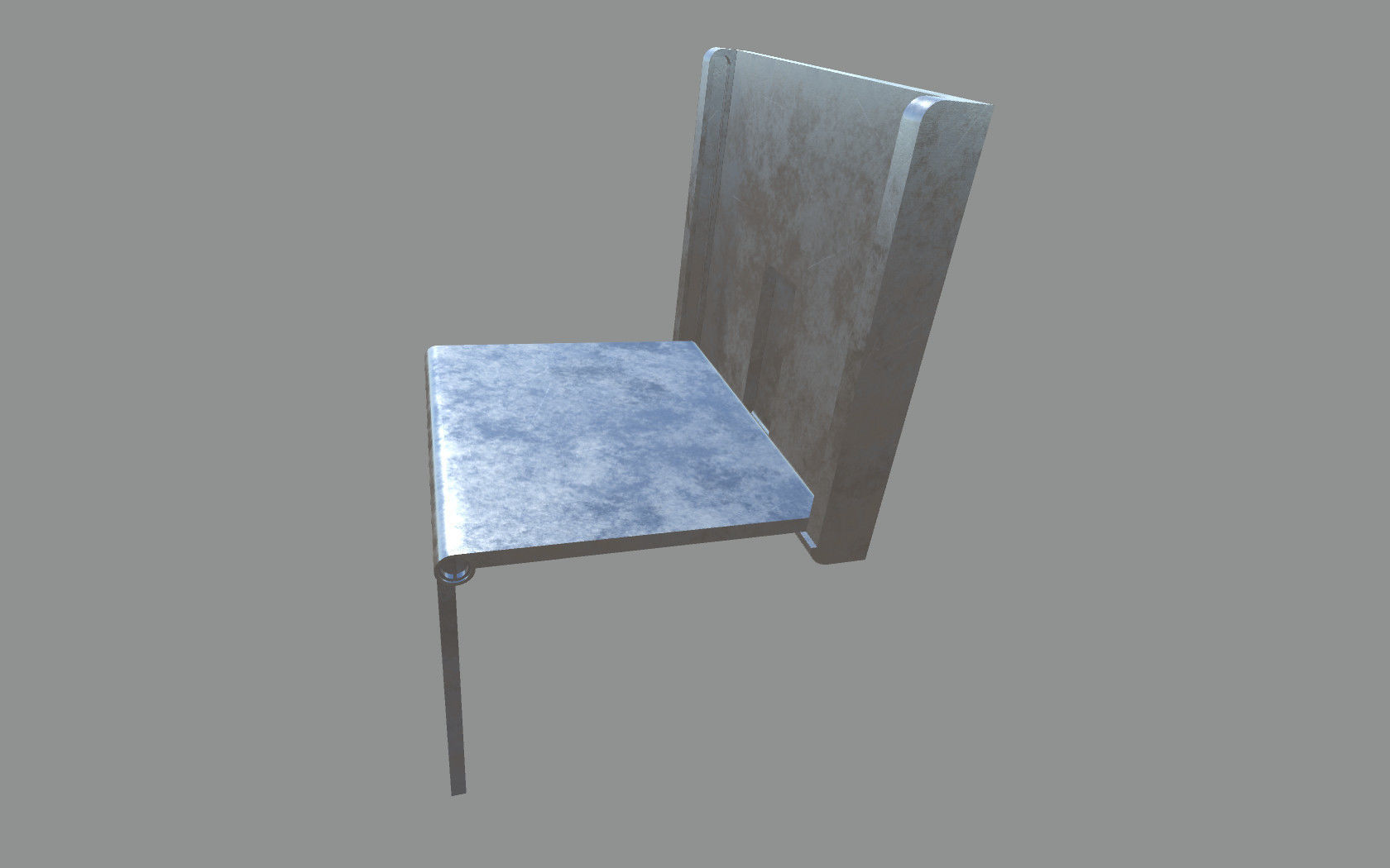 Hidden Table 1 Metal 1 Low-poly 3D model_17