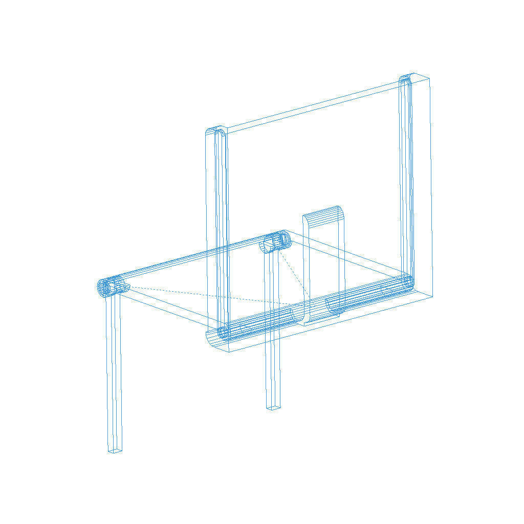 Hidden Table 1 Metal 1 Low-poly 3D model_23