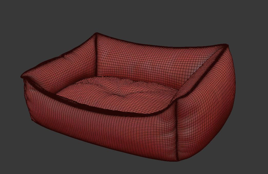 Pet Seating chair pillow pet cat dog bed beanbag kid baby nest 3D model_5