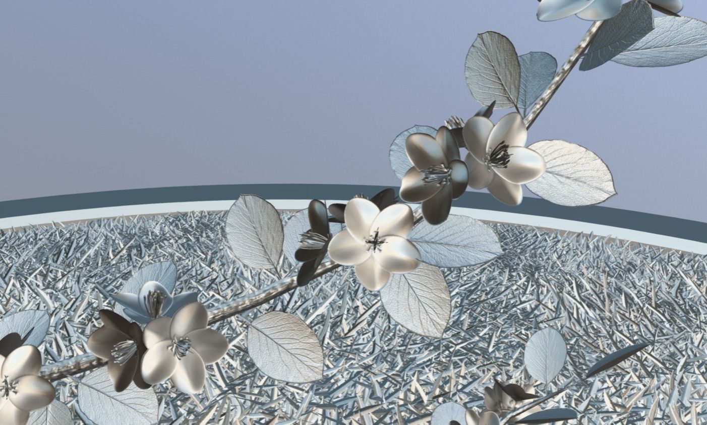 Small Pear Trees - Four Seasons Low-poly 3D model_13