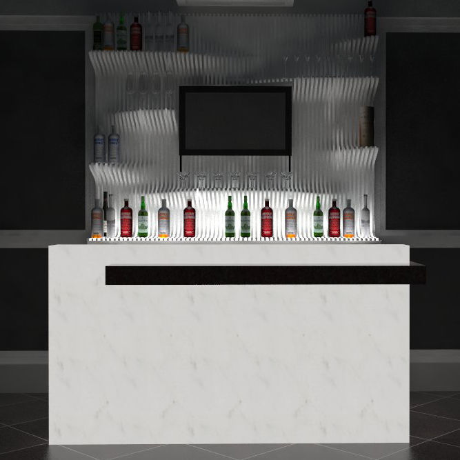 PARAMETRIC BAR SHELVES 3D model_1