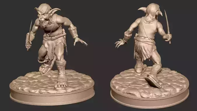 Goblin 3D print model statue of troll