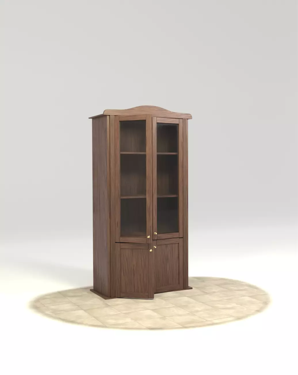 Vintage Wooden Cabinet Antique Furniture Prop Game Ready PBR Low-poly 3D model