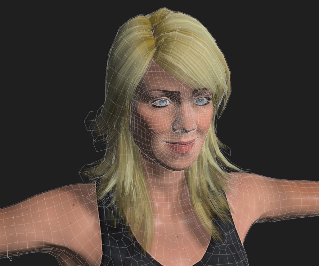 FITNESS GIRL WITH 8 SPORTS AND TWERK ANIMATIONS 3D model_4