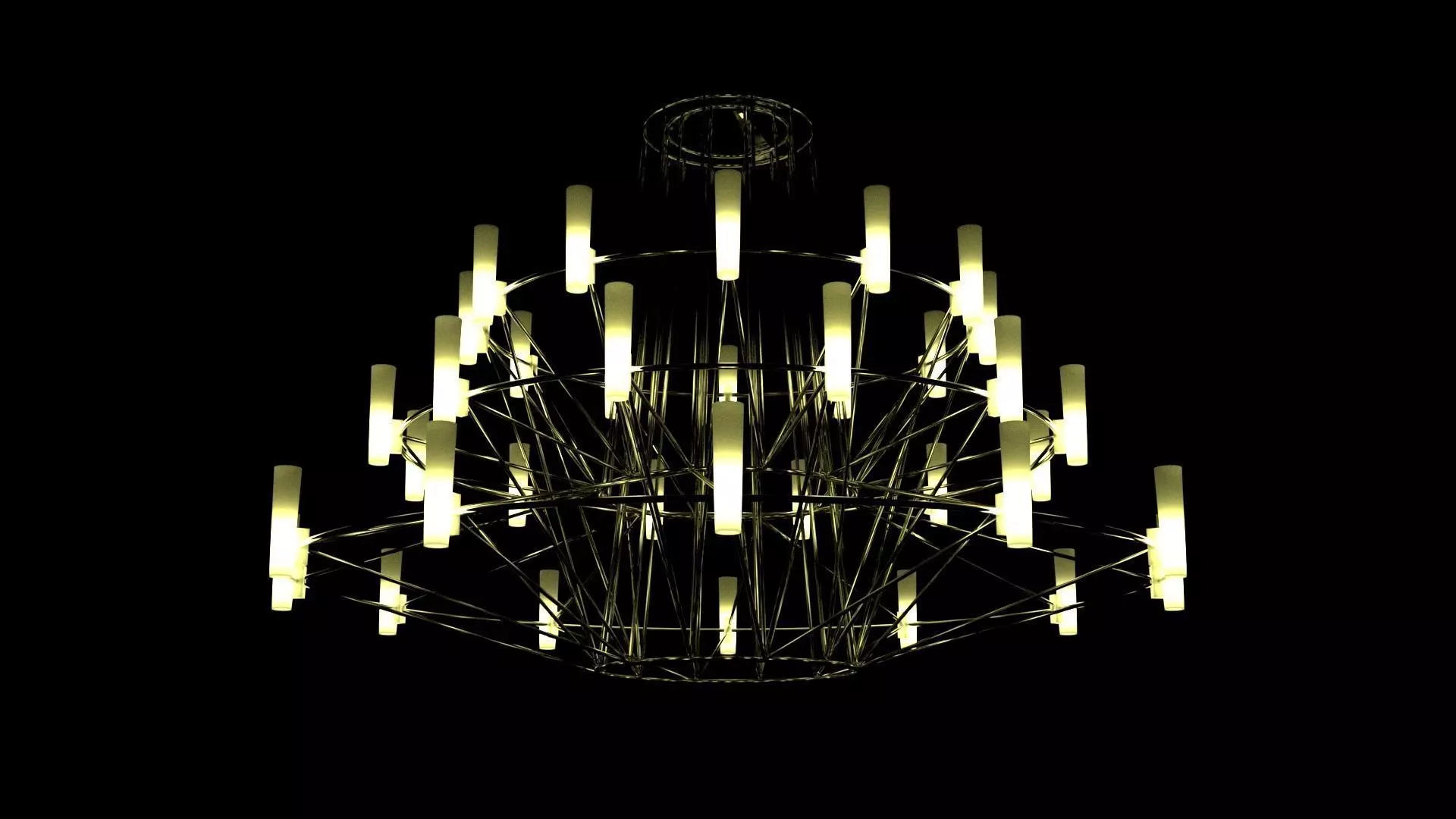 Modern ceiling lamp 3D model_0