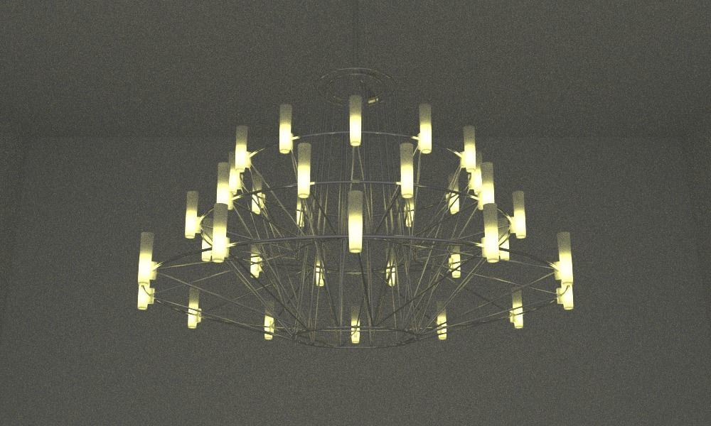 Modern ceiling lamp 3D model_6