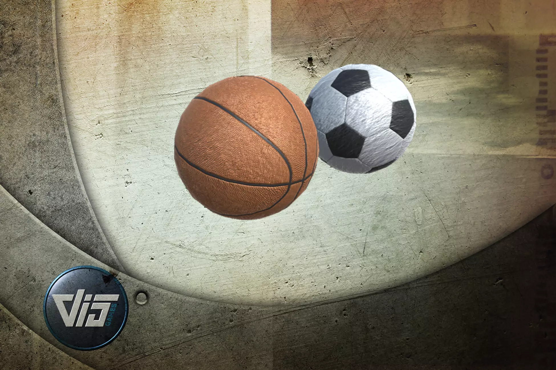 Sports balls Low-poly 3D model