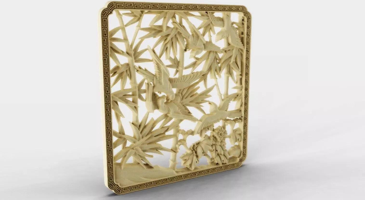 Reedbirds Wall Decoration 3D print model