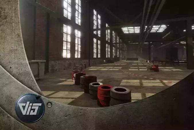 Industrial Indoor Cart Racing Track