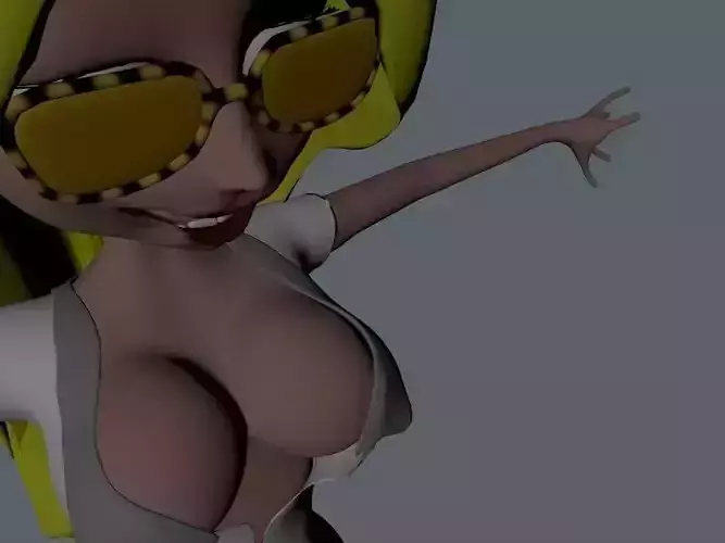 sexy secretary - foxy lady 3D model